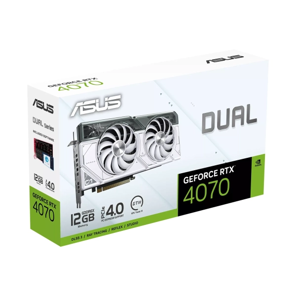 Купити Відеокарта ASUS Nvidia GeForce DUAL-RTX4070-12G-WHITE - фото 12