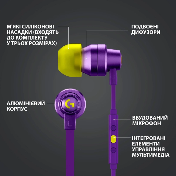Купити Навушники Logitech G333 Purple (981-000936) - фото 8