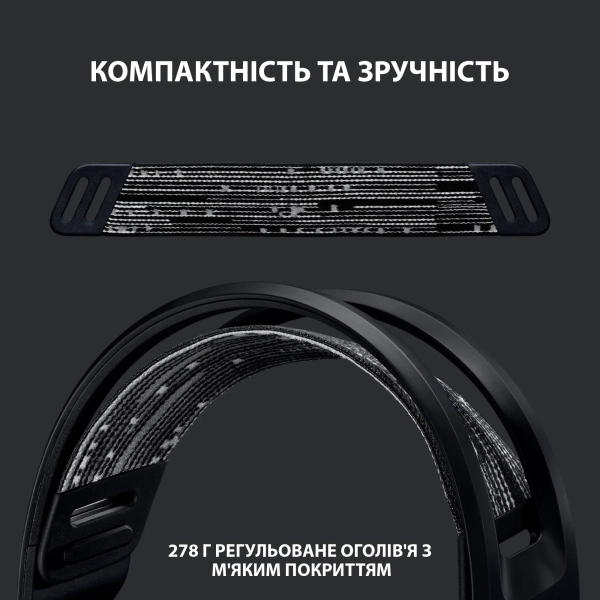 Купити Навушники Logitech G733 LIGHTSPEED Wireless RGB Black (981-000864) - фото 2