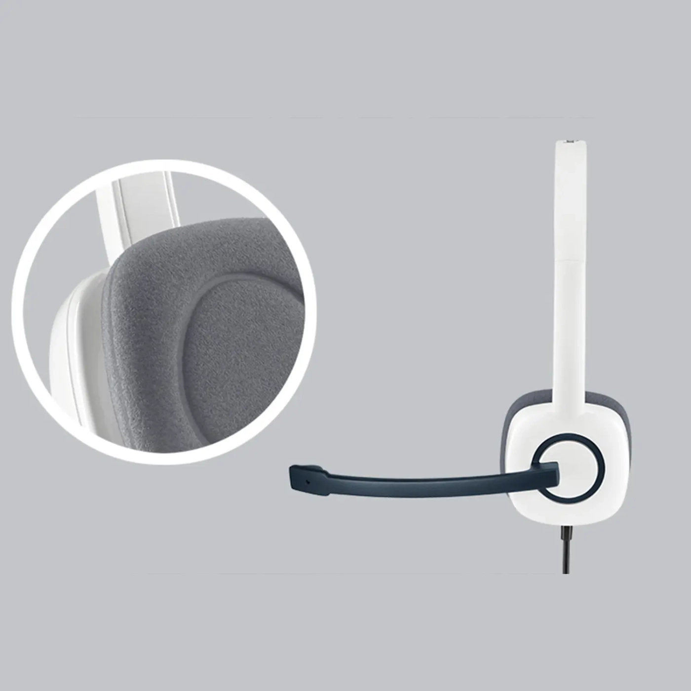 Купити Навушники Logitech Stereo Headset H150 Cloud White (981-000350) - фото 2
