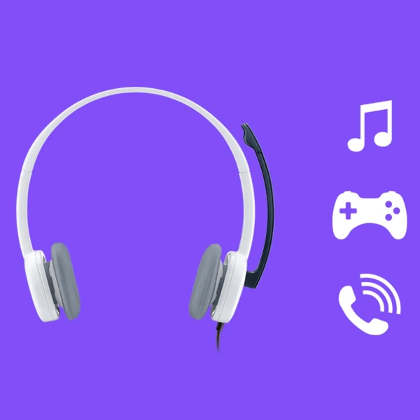 Купити Навушники Logitech Stereo Headset H150 Cloud White (981-000350) - фото 5