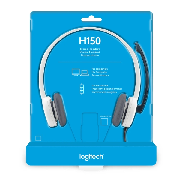 Купити Навушники Logitech Stereo Headset H150 Cloud White (981-000350) - фото 7