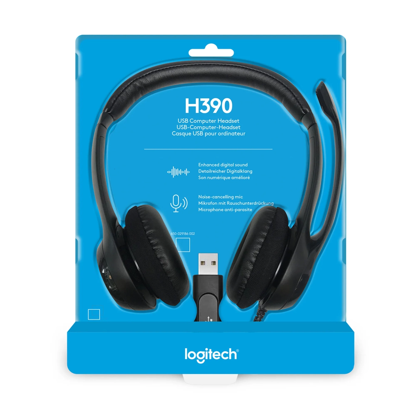 Купить Наушники Logitech Corded USB Headset H390 Black (981-000406) - фото 2