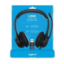 Купити Навушники Logitech Corded USB Headset H390 Black (981-000406) - фото 7