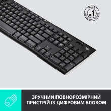 Купити Клавіатура Logitech Wireless Keyboard K270 US (920-003738) - фото 2