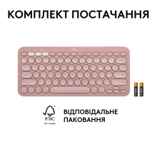 Купити Клавіатура Logitech K380s Pebble Keys 2 Tonal Rose US (920-011853) - фото 10