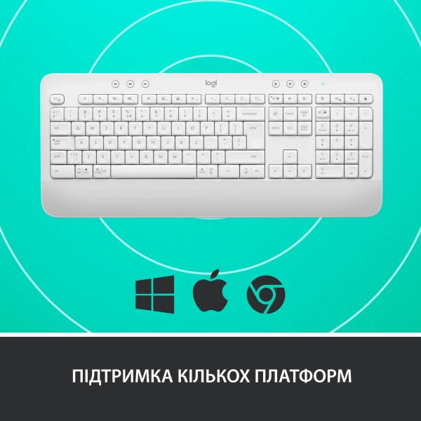 Купити Клавіатура Logitech SIGNATURE K650 Off-White US (920-010977) - фото 5