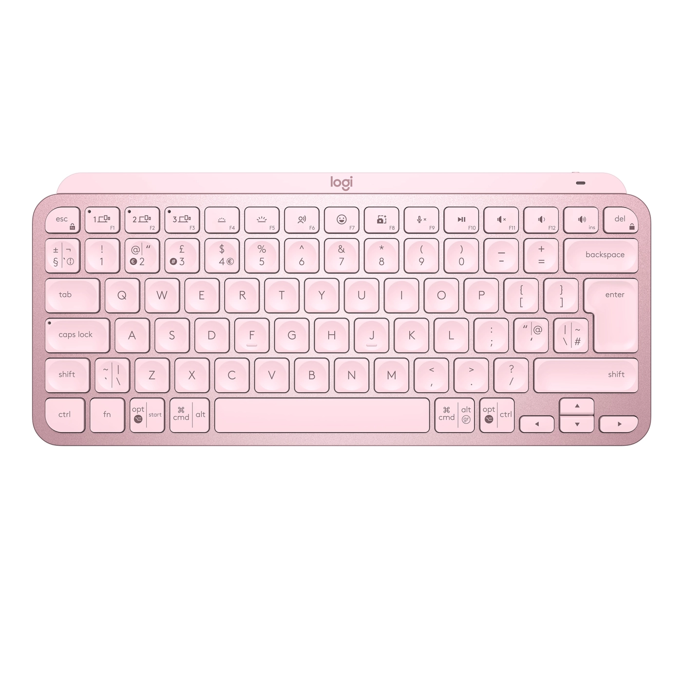 Купити Клавіатура Logitech MX Keys Mini Minimalist Wireless Illuminated Keyboard Rose US 2.4GHZ/BT (920-010500) - фото 1