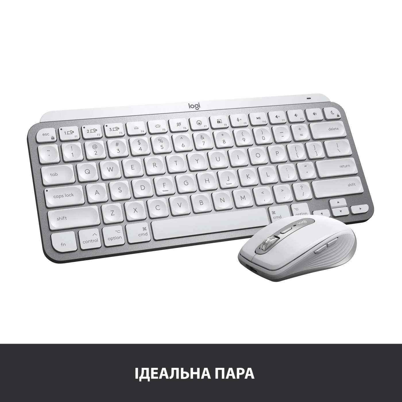 Купити Клавіатура Logitech MX Keys Mini For Mac Minimalist Wireless Illuminated Keyboard Pale Gray US BT (920-010526) - фото 10