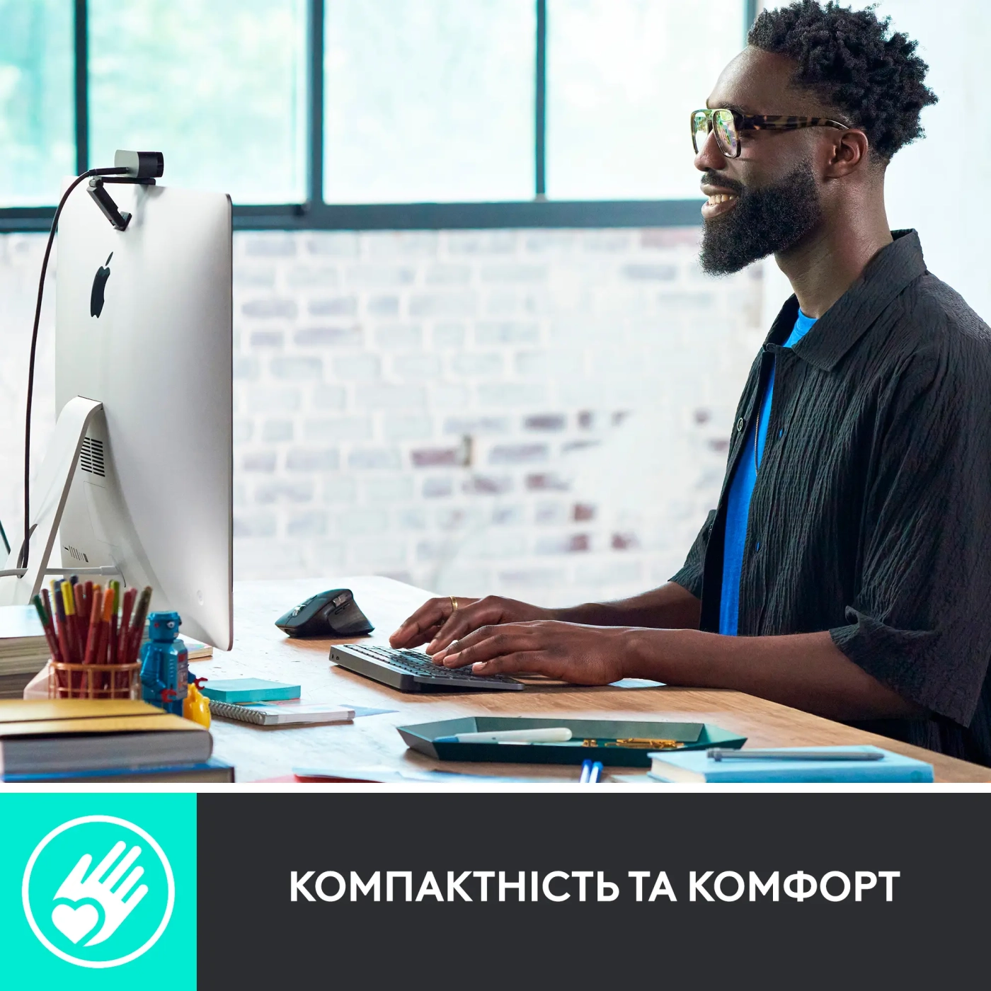 Купить Клавиатура Logitech MX Keys Mini For Business Pale Gray US 2.4GHZ/BT (920-010609) - фото 5