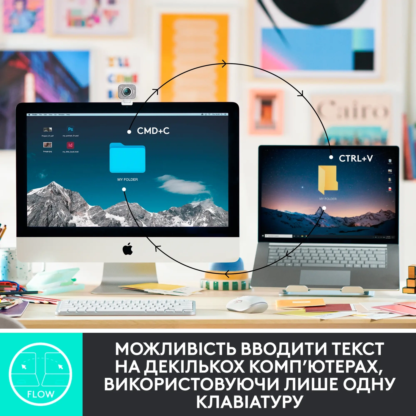Купить Клавиатура Logitech MX Keys Mini For Business Pale Gray US 2.4GHZ/BT (920-010609) - фото 7