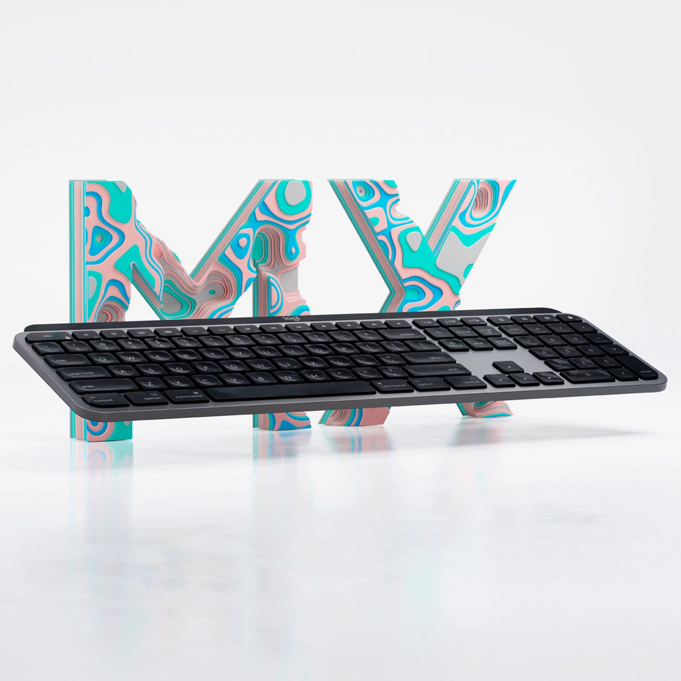 Купить Клавиатура Logitech MX Keys for Mac Advanced Wireless Illuminated Keyboard Space Gray US 2.4GHZ/BT (920-009558) - фото 7