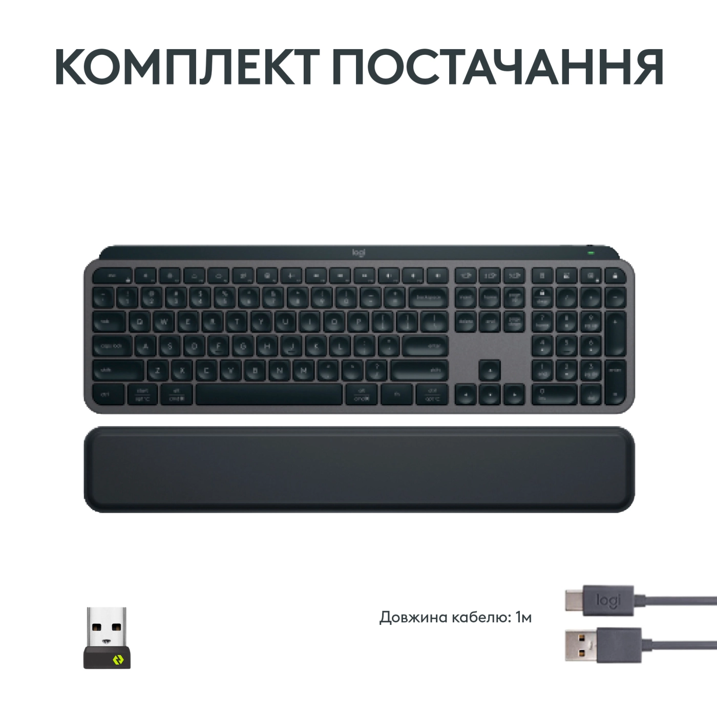 Купити Клавіатура Logitech MX Keys S Graphite US (920-011589) - фото 9