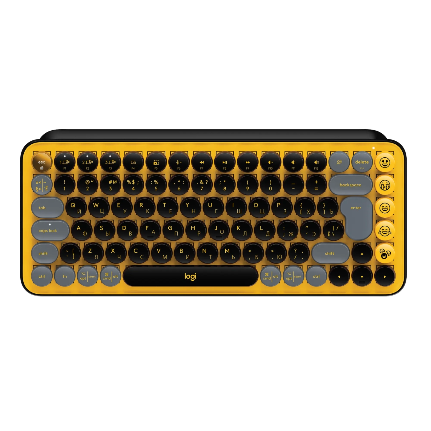 Купити Клавіатура Logitech POP Keys Wireless Mechanical Keyboard With Emoji Keys Blast US BT (920-010735) - фото 1