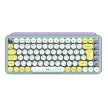 Купити Клавіатура Logitech POP Keys Wireless Mechanical Keyboard With Emoji Keys Daydream US BT (920-010736) - фото 1