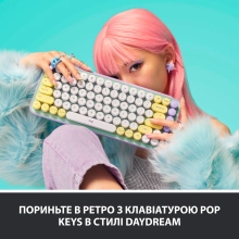 Купить Клавиатура Logitech POP Keys Wireless Mechanical Keyboard With Emoji Keys Daydream US BT (920-010736) - фото 2