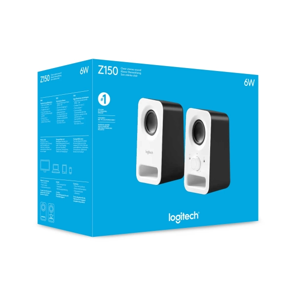 Купити Акустична система Logitech Audio System 2.0 Z150 White (980-000815) - фото 4