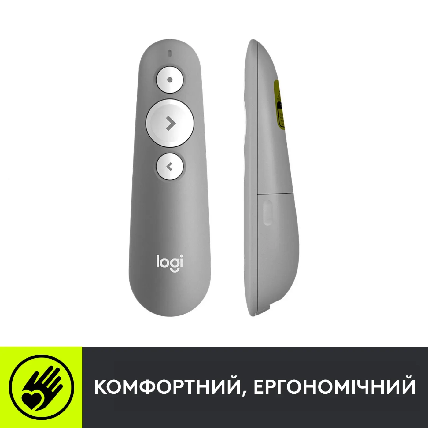 Купить Презентер Logitech R500s Laser Presentation Remot Mid Grey 2.4GHZ-BT (910-006520) - фото 8