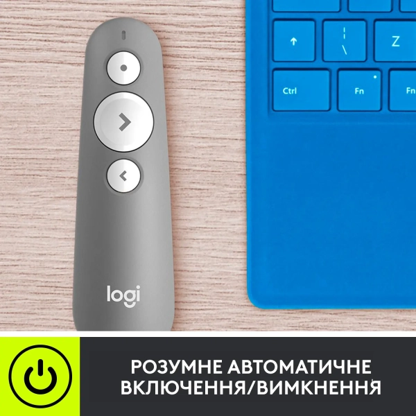 Купить Презентер Logitech R500s Laser Presentation Remot Mid Grey 2.4GHZ-BT (910-006520) - фото 9