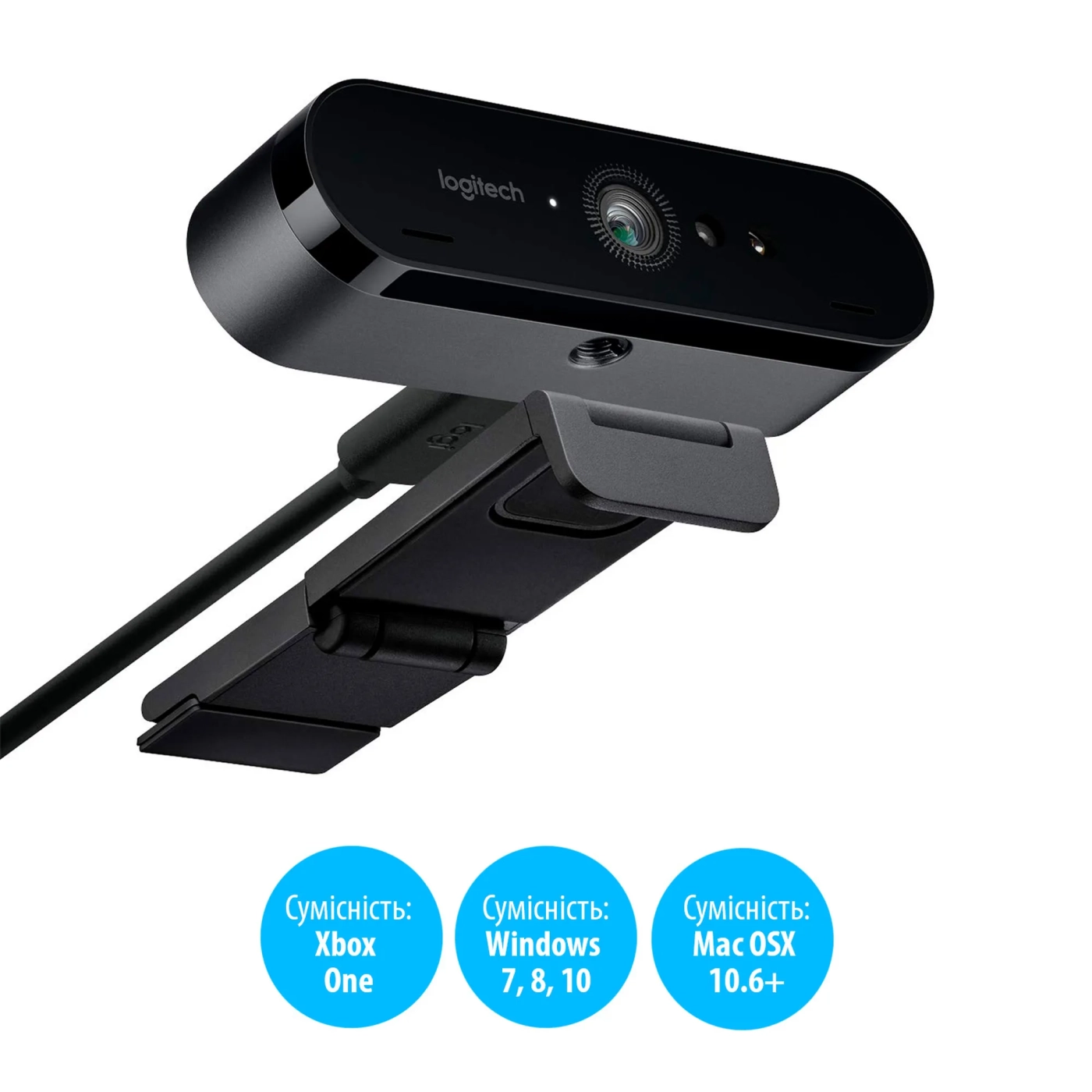 Купити Веб-камера Logitech Brio 4K Stream Edition (960-001194) - фото 8
