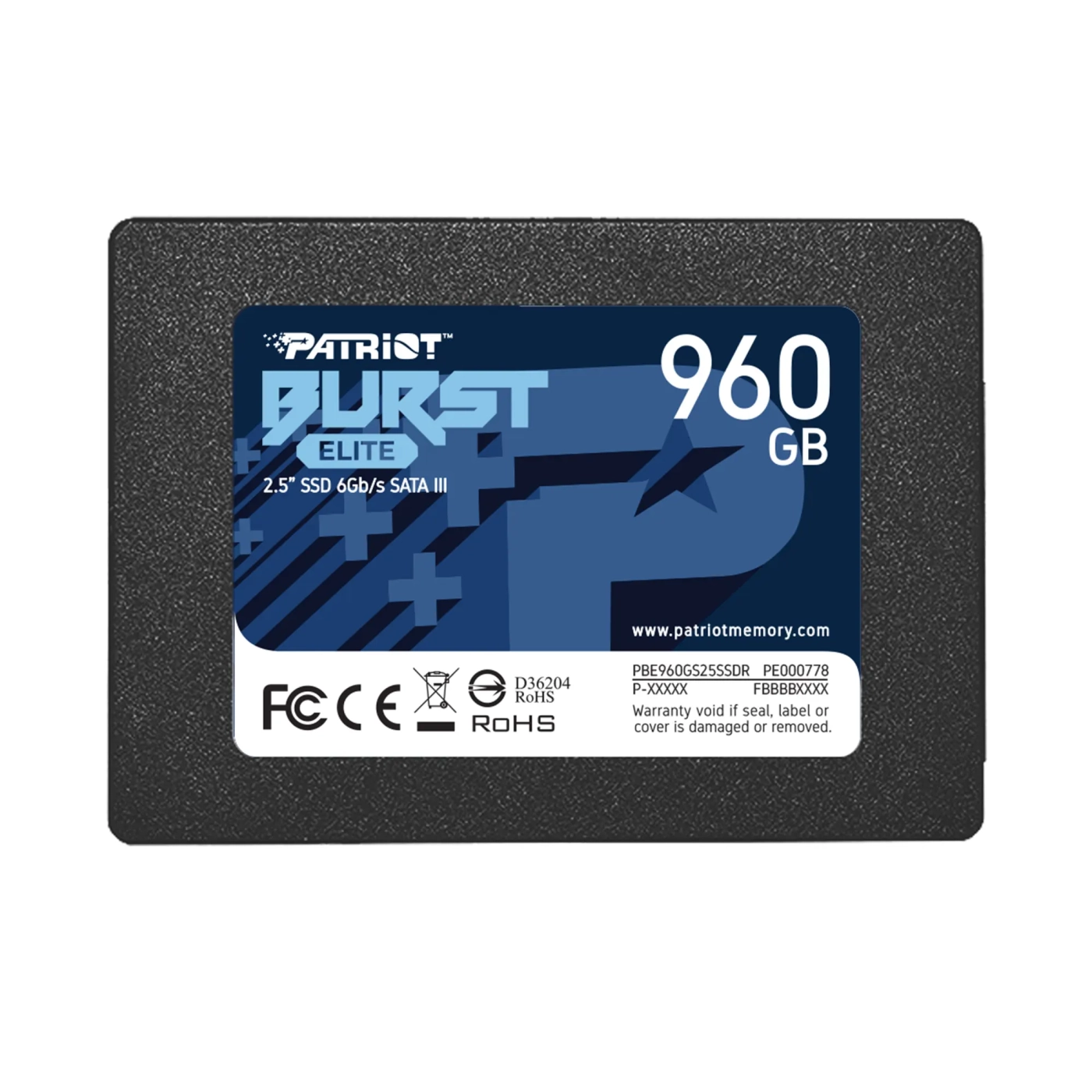 Купить SSD PATRIOT Burst Elite 960GB 2.5" SATAIII TLC (PBE960GS25SSDR) - фото 1
