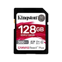 Купить Карта памяти Kingston SD 128GB C10 UHS-II U3 R300/W260MB/s (SDR2/128GB) - фото 1