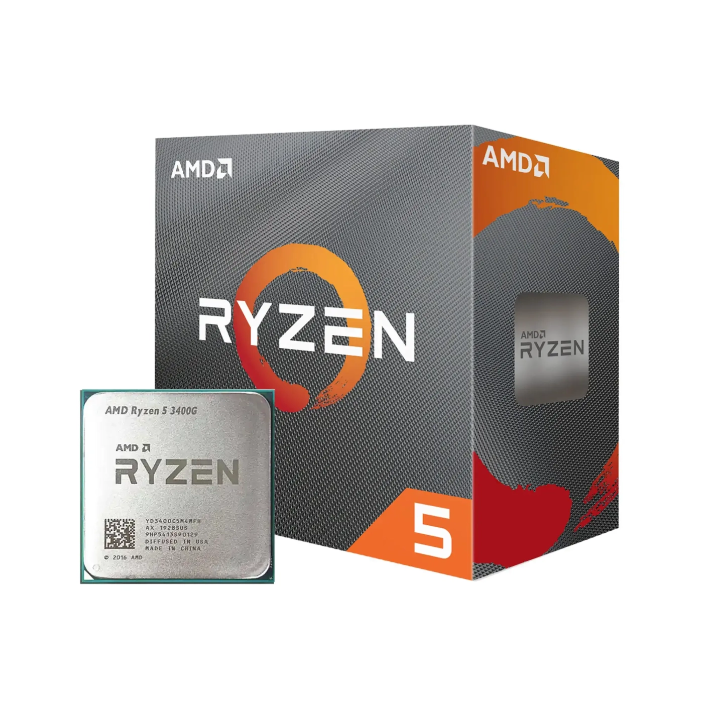 Купить Процессор AMD Ryzen 5 3400G (4C/8T 3.6GHz 4MB 65W sAM4, Wraith Spire) BOX (YD3400C5FHBOX) - фото 1