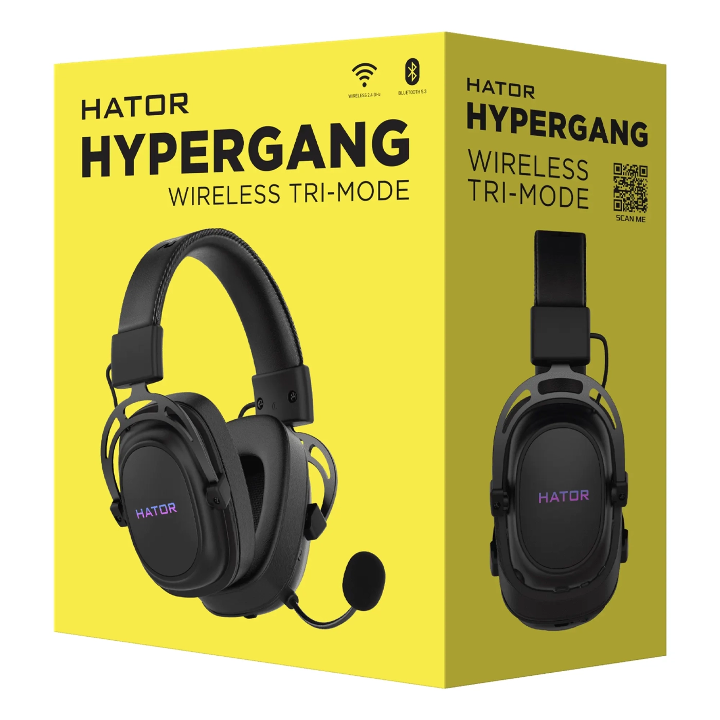Купить Наушники HATOR Hypergang Wireless Tri-mode Black (HTA-850) - фото 5