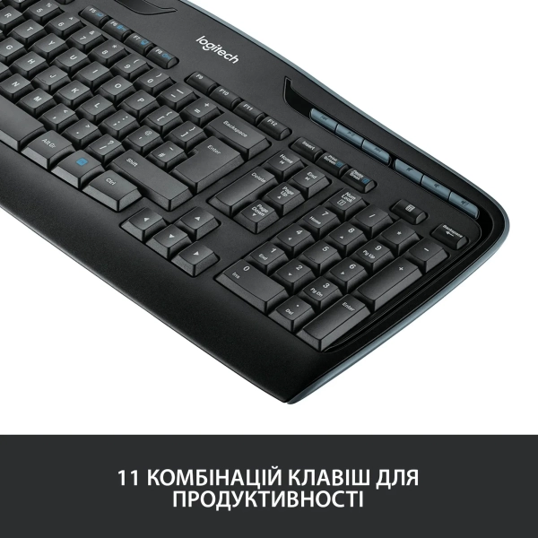 Купити Комплект клавіатура та миша Logitech Wireless Combo MK330 US (920-003989) - фото 3