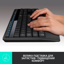 Купить Комплект клавиатура и мышь Logitech Wireless Combo MK345 US (920-006489) - фото 2