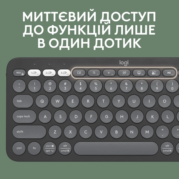 Купить Комплект клавиатура и мышь Logitech Pebble 2 Combo Graphite US 2.4GHZ/BT (920-012239) - фото 5