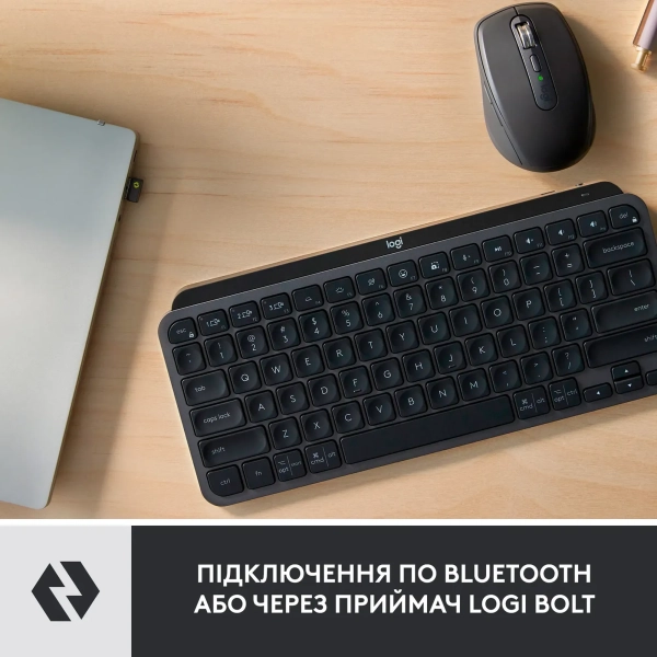 Купити Комплект клавіатура та миша Logitech MX Keys Mini Combo for Business Graphite US (920-011061) - фото 5