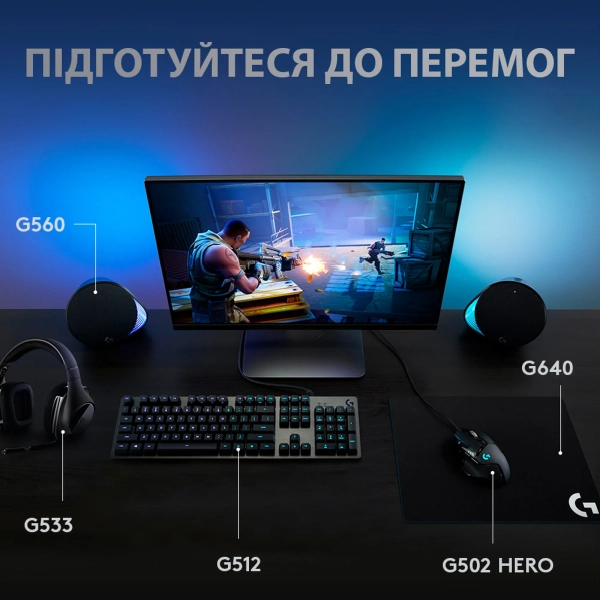 Купити Клавіатура Logitech G512 Carbon LightSync RGB Mechanical Gaming Keyboard with GX Blue switches (920-008946) - фото 6