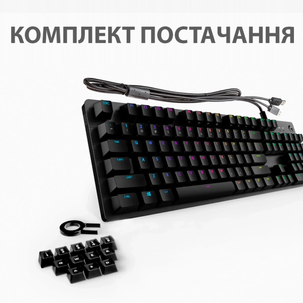 Купити Клавіатура Logitech G512 Carbon LightSync RGB Mechanical Gaming Keyboard with GX Blue switches (920-008946) - фото 8