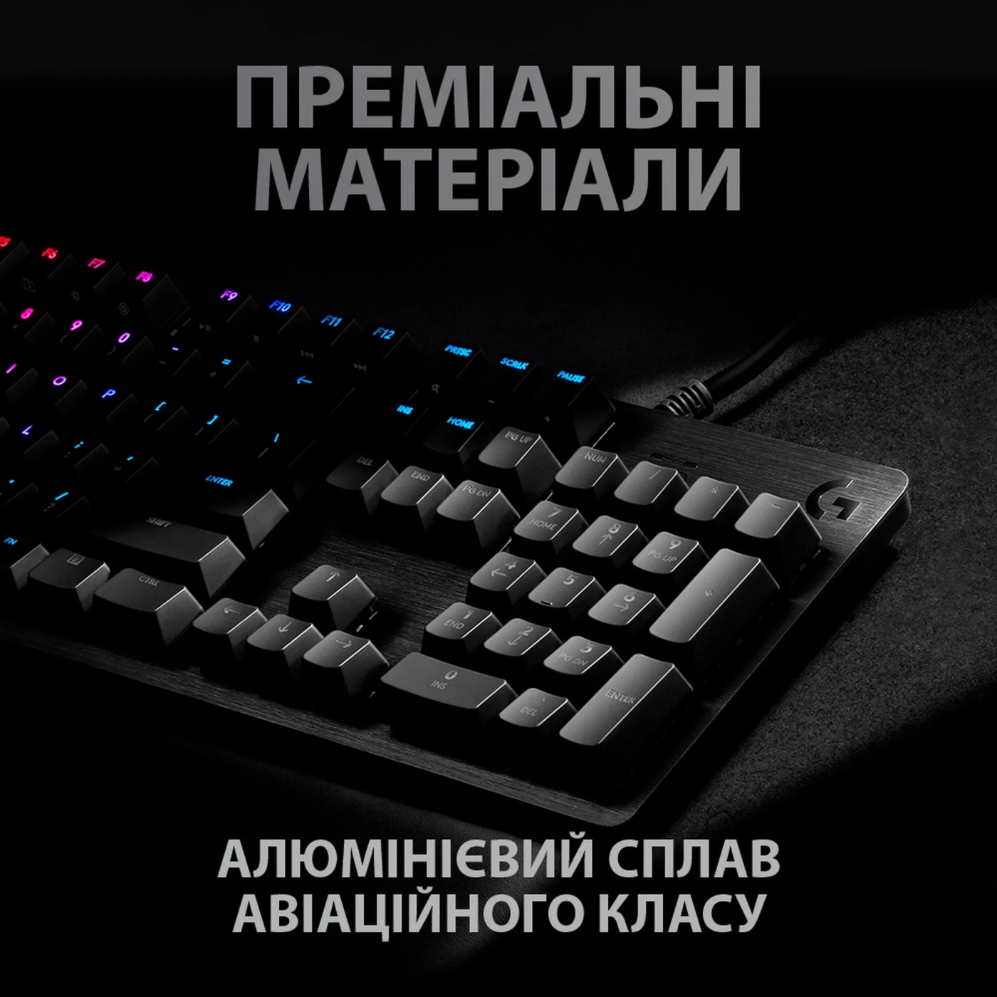 Купити Клавіатура Logitech G512 Carbon LightSync RGB Mechanical Gaming Keyboard with GX Red switches (920-009370) - фото 3