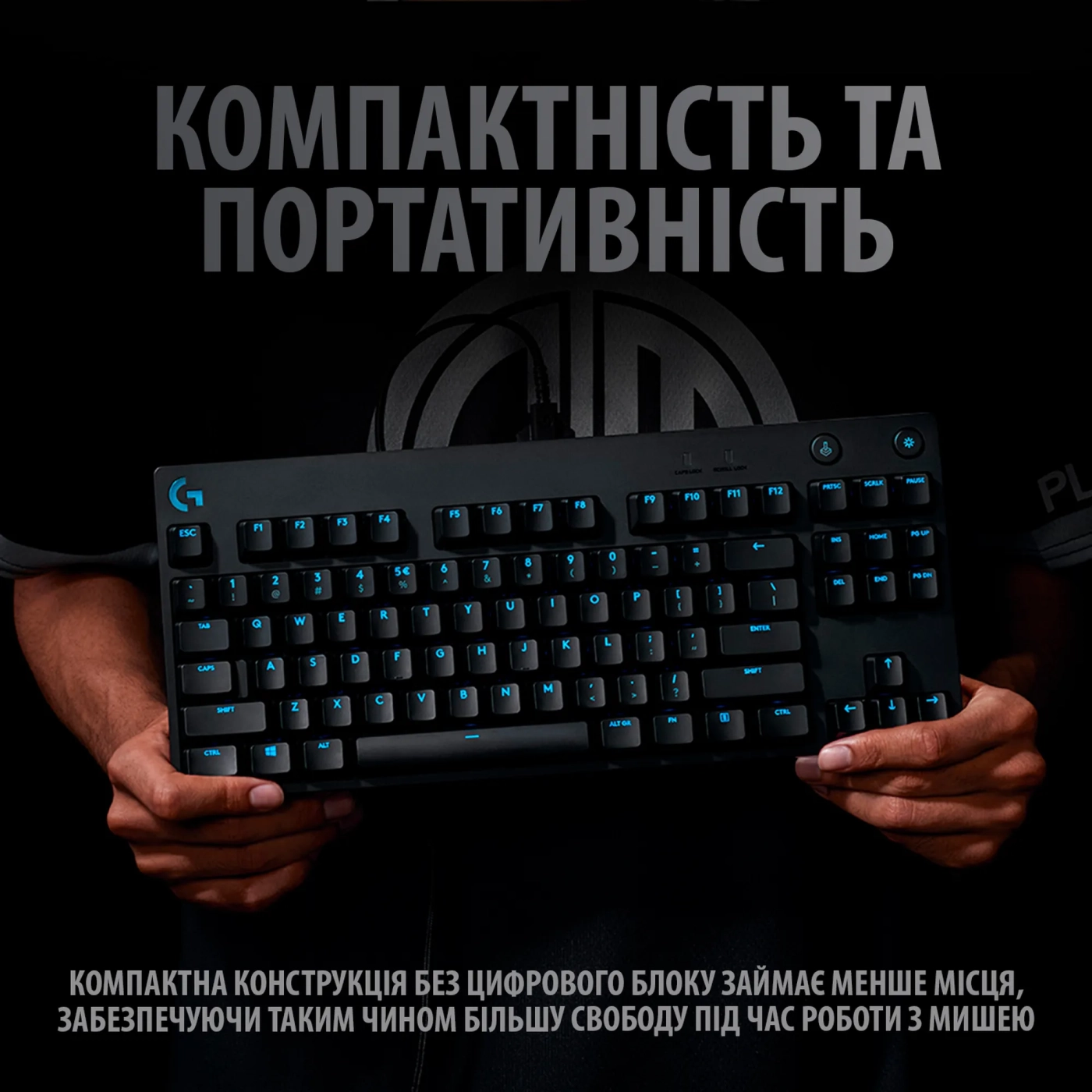 Купить Клавиатура Logitech G PRO Mechanical Gaming Keyboard Black USB US (920-009392) - фото 4
