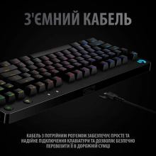 Купити Клавіатура Logitech G PRO Mechanical Gaming Keyboard Black USB RUS (920-009393) - фото 6