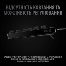 Купити Клавіатура Logitech G PRO Mechanical Gaming Keyboard Black USB RUS (920-009393) - фото 7