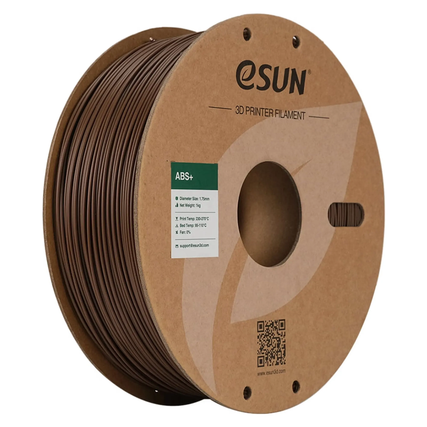 Купить ABS Plus Filament (пластик) для 3D принтера eSUN 1кг, 1.75мм, коричневый (ABS+175C1) - фото 1