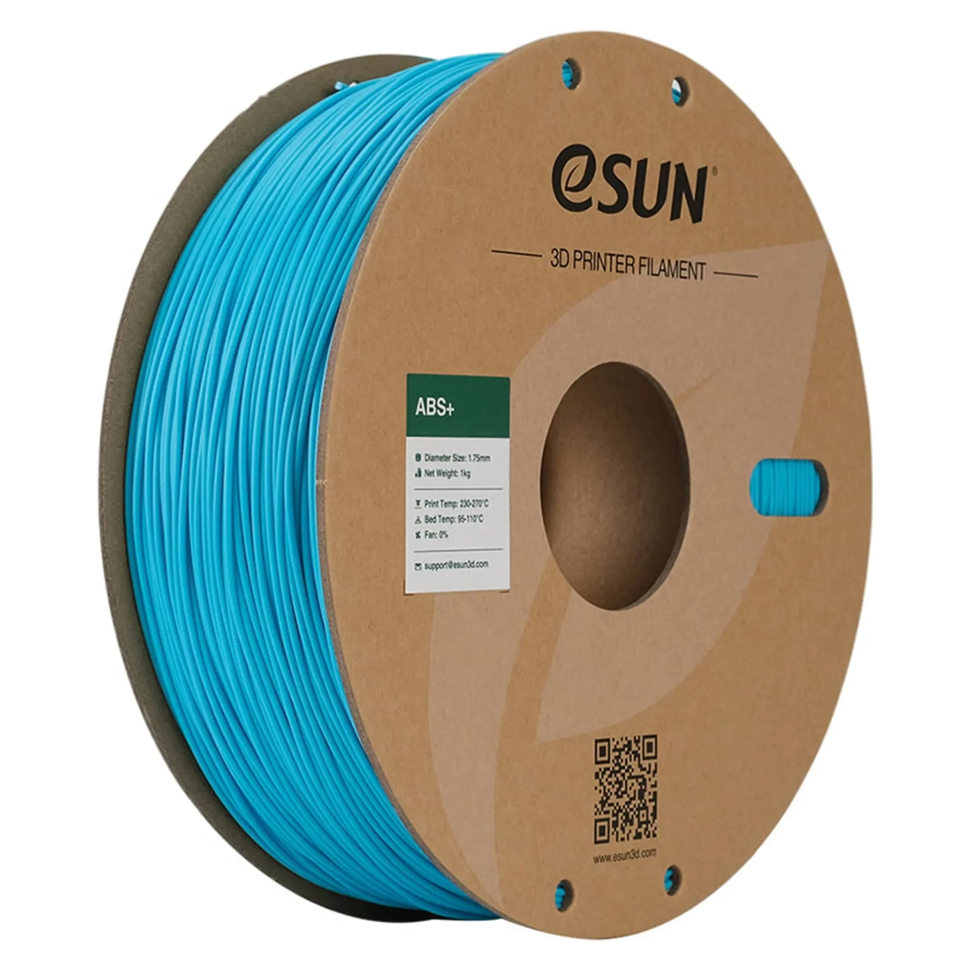 Купить ABS Plus Filament (пластик) для 3D принтера eSUN 1кг, 1.75мм, светло-голубой (ABS+175D1) - фото 1
