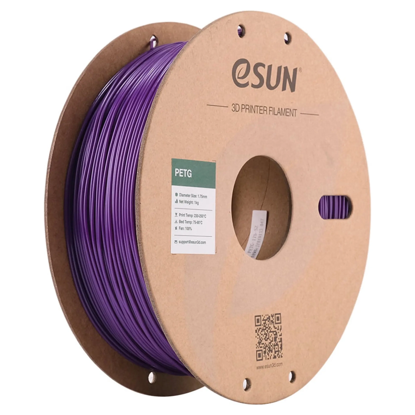 Купити PETG Filament (пластик) для 3D принтера eSUN 1кг, 1.75мм, насичений фіолетовий (PETG175SZ1) - фото 1