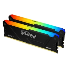 Купити Модуль пам'яті Kingston Fury Beast RGB Black DDR4-3200 16GB (2x8GB) CL16-18-18 1.35V XMP - фото 1