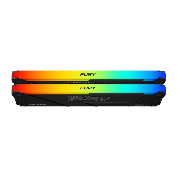 Купить Модуль памяти Kingston Fury Beast RGB Black DDR4-3200 32GB (2x16GB) CL16-20-20 1.35V XMP - фото 2