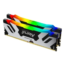 Купить Модуль памяти Kingston FURY Renegade Silver RGB DDR5- 6400 64GB (2x32GB) CL32-39-39 1.4V XMP - фото 1