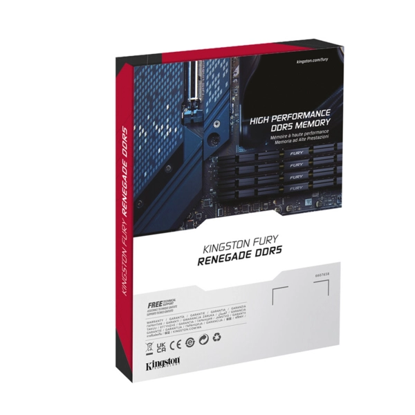 Купити Модуль пам'яті Kingston FURY Renegade Silver DDR5-6400 64GB (2x32GB) CL32-39-39 1.4V XMP - фото 6