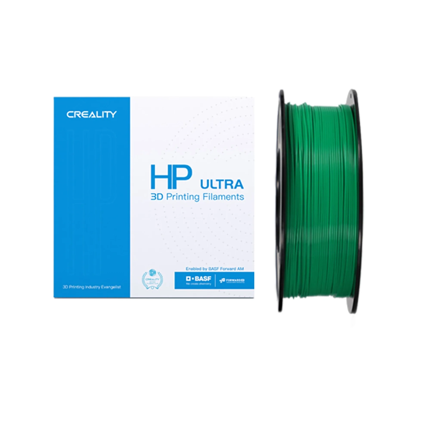 Купить HP ULTRA PLA Filament (пластик) для 3D принтера CREALITY 1кг, 1.75мм, зеленый - фото 1