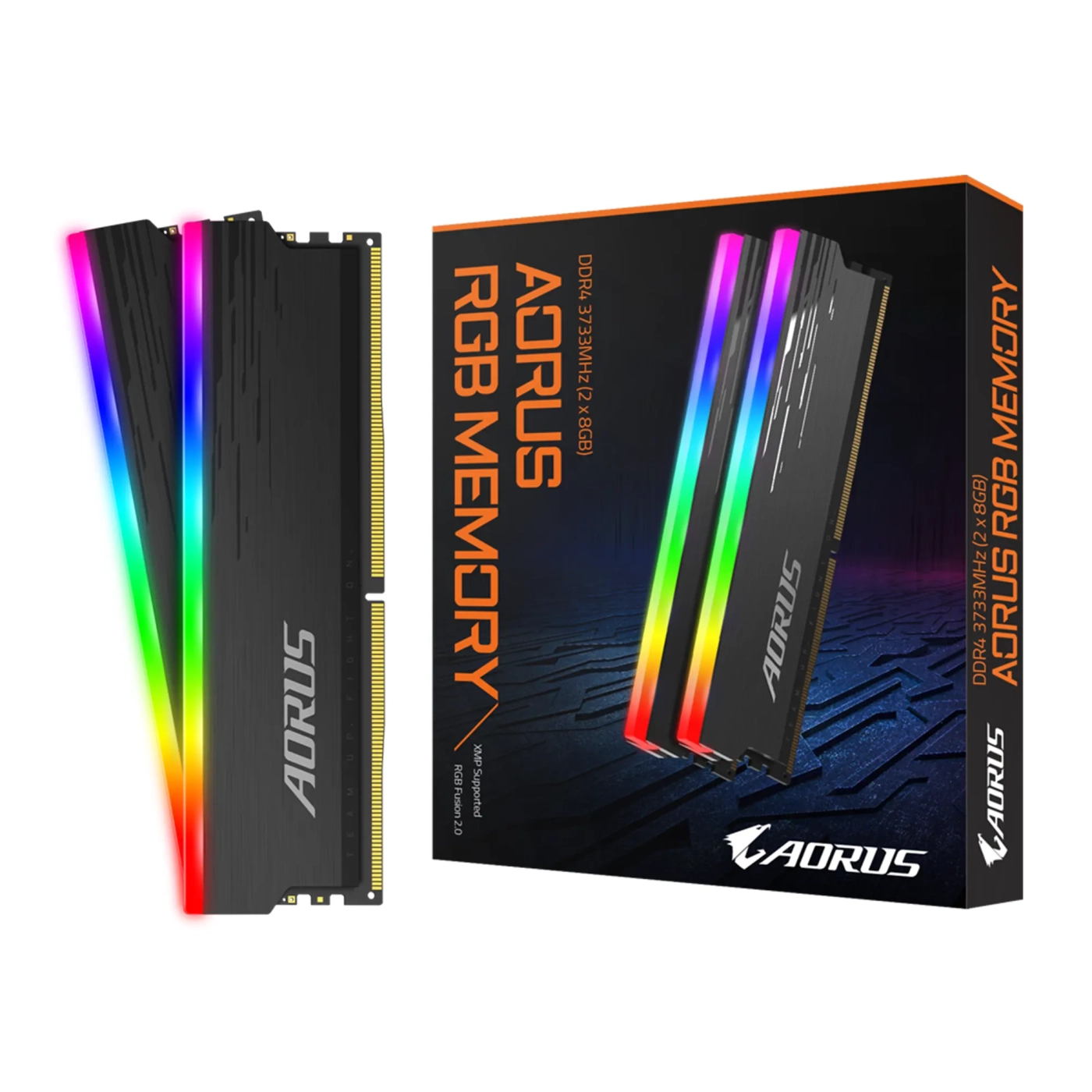 Купити Модуль пам'яті Gigabyte Aorus RGB DDR4-3733 16GB (2x8GB) (GP-ARS16G37) - фото 6