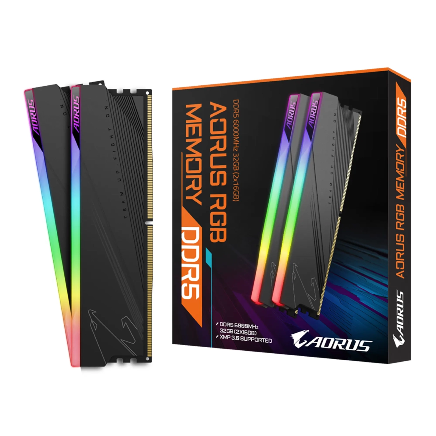 Купить Модуль памяти Gigabyte Aorus RGB DDR5-6000 32GB (2x16GB) (ARS32G60D5R) - фото 4