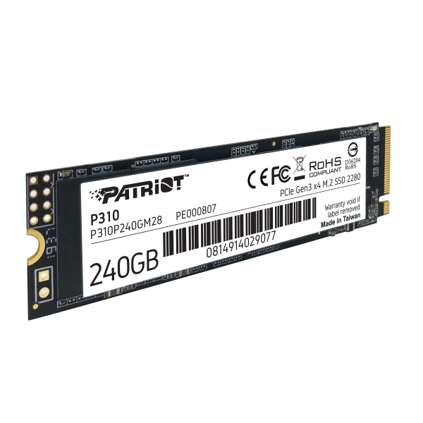 Купити SSD диск PATRIOT P310 240GB M.2 NVMe (P310P240GM28) - фото 3