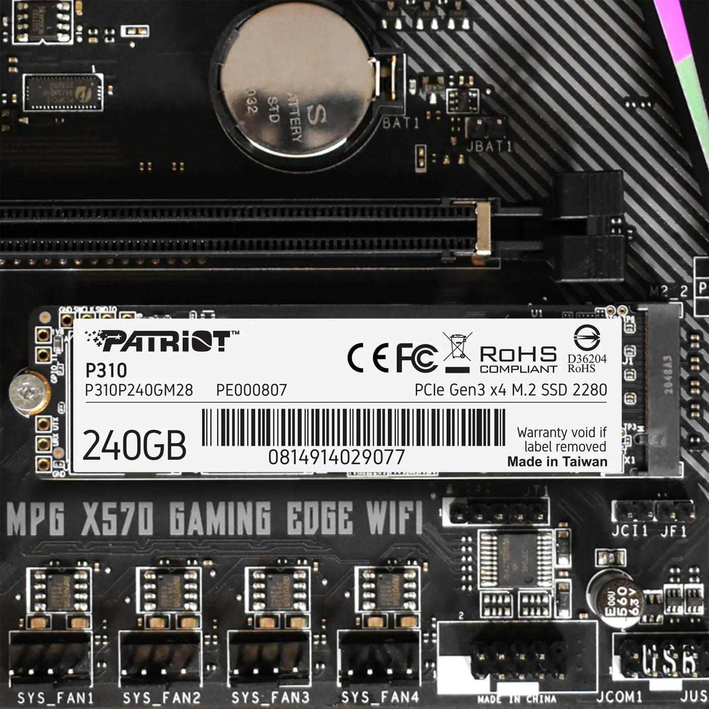 Купити SSD диск PATRIOT P310 240GB M.2 NVMe (P310P240GM28) - фото 8